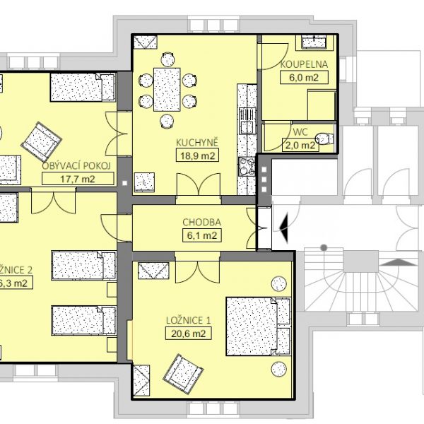 2 Bedroom layout