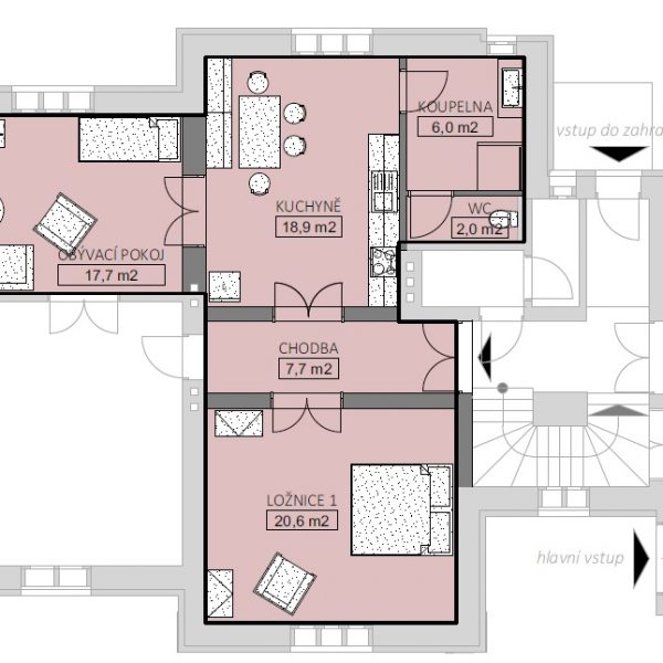 1 bedroom layout